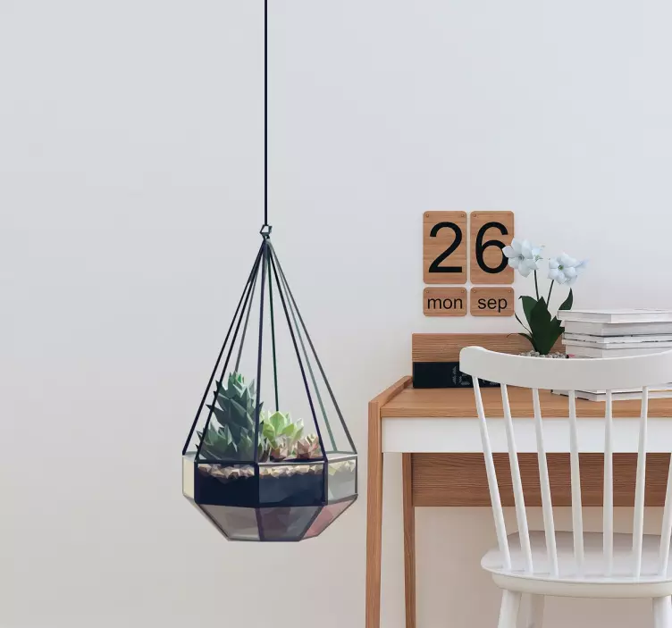 Vinilo decorativo planta colgante - TenVinilo