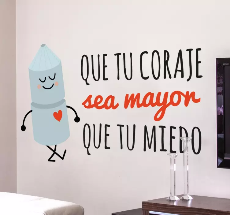 Vinilo decorativo que tu valor - TenVinilo