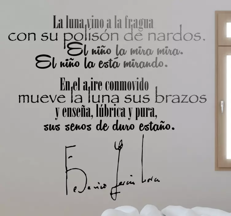 Vinilo decorativo romance de la luna - TenVinilo