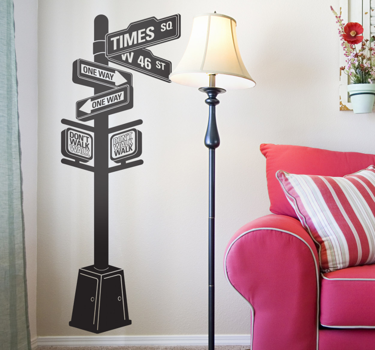 Vinilo decorativo señal calle New York - TenVinilo