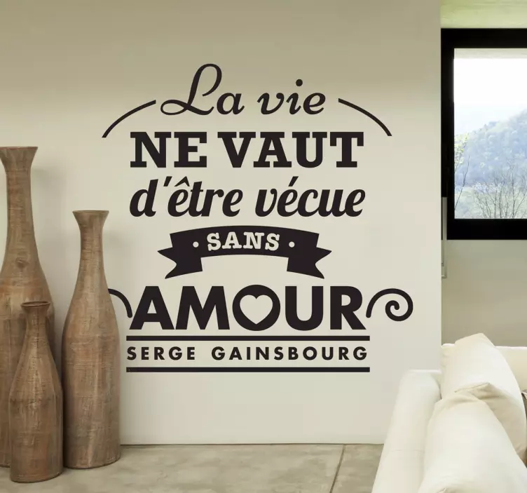 Vinilo decorativo Serge Gainsbourg - TenVinilo