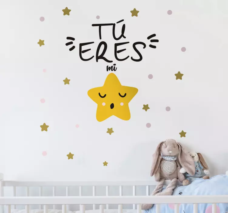 Vinilo decorativo tú eres mi estrella - TenVinilo