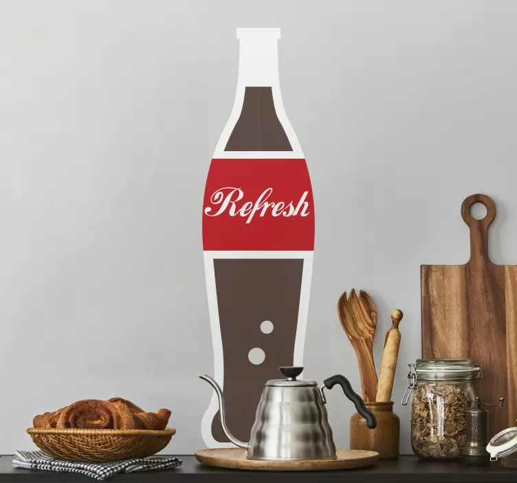 Vinilo decorativo un refresco - TenVinilo