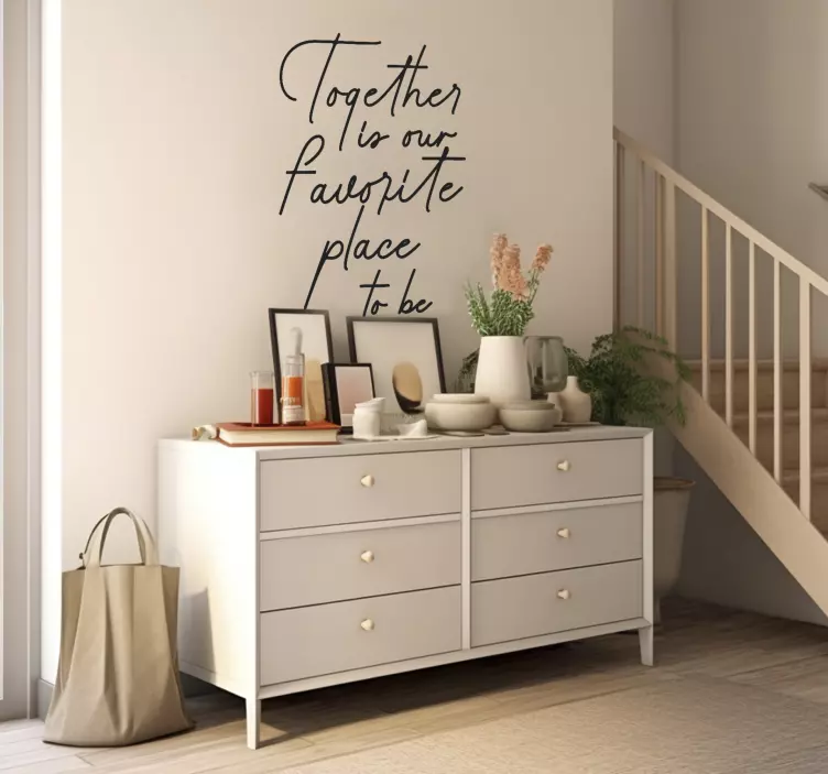 Vinilo recibidor lugar favoritoLugar preferido - TenVinilo