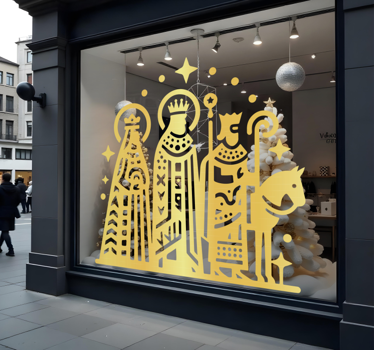 Vinilo escaparate epifanía - TenVinilo