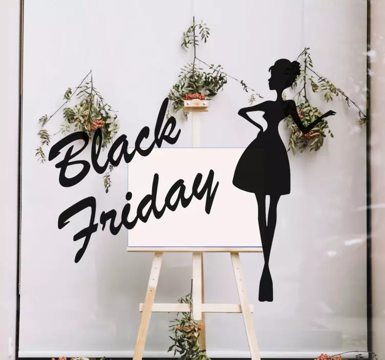 Vinilo Black Friday viernes negro con estilo - TenVinilo