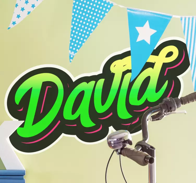 Vinilo frase célebre estilo de nombre personalizable - TenVinilo