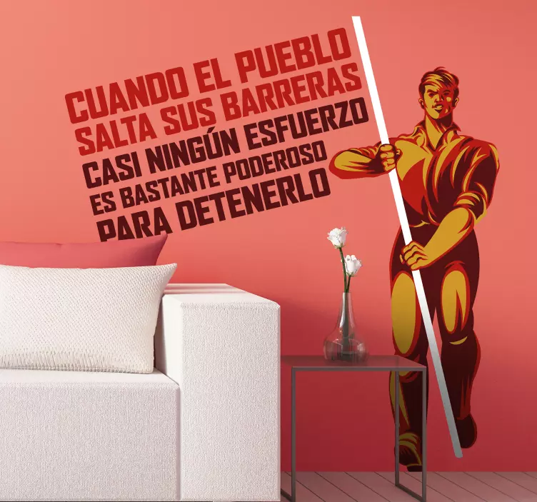 Vinilo frase célebre Guadalupe Victoria - TenVinilo