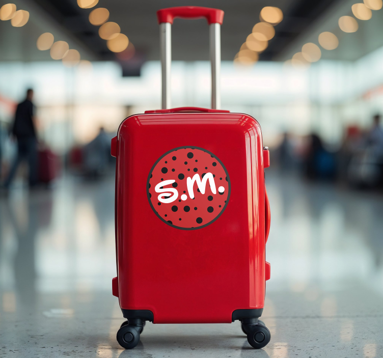 Vinilo PlayStation iniciales de maleta para niños - TenVinilo