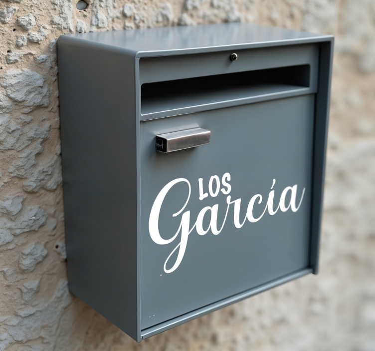 Pegatina para buzón con nombre - TenVinilo