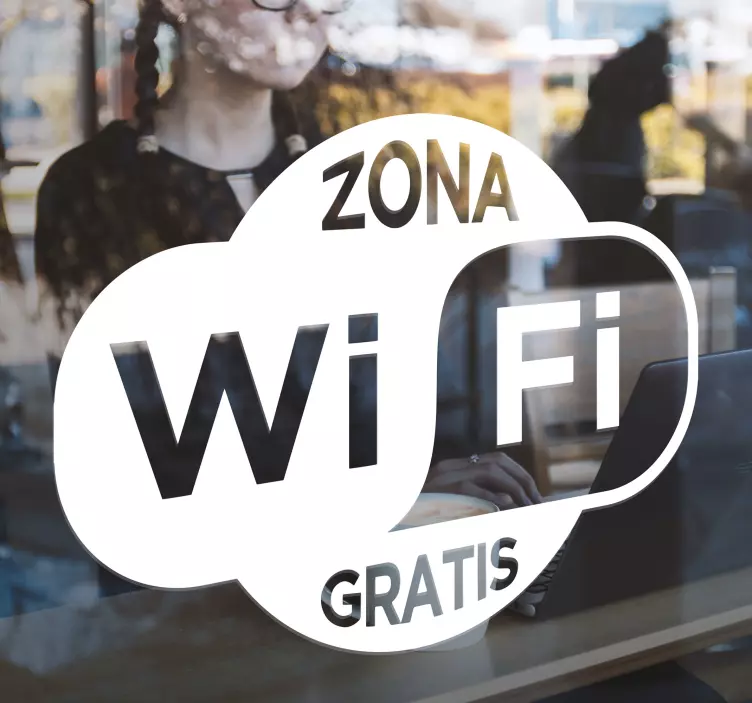 Vinilo frase wifi gratuito - TenVinilo