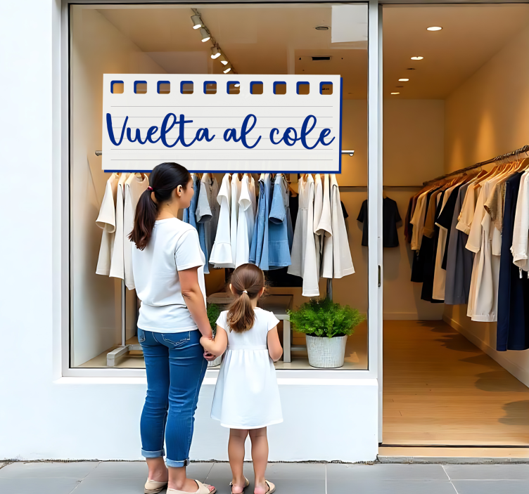 Vinilo hoja de cuaderno de regreso a la escuela - TenVinilo