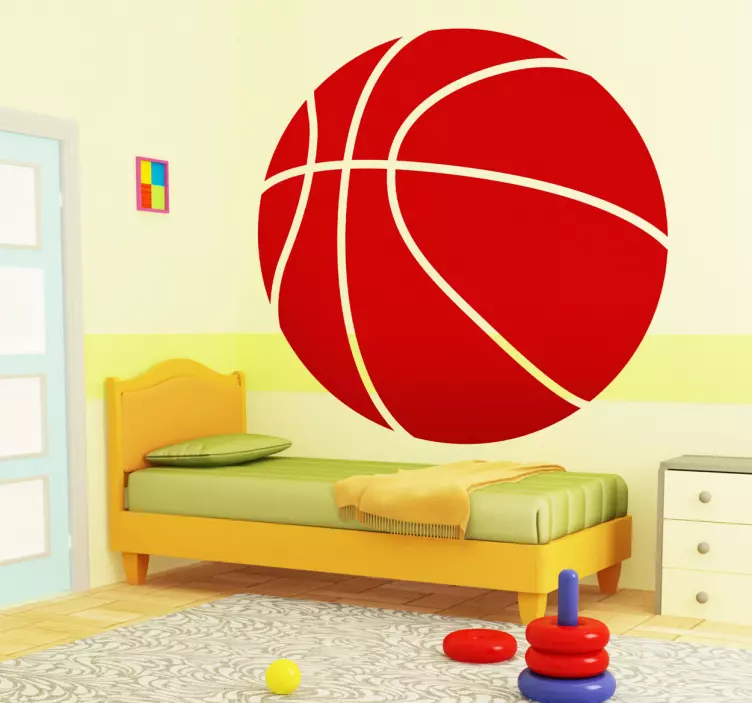 Vinilo baloncesto  infantil pelota basket - TenVinilo