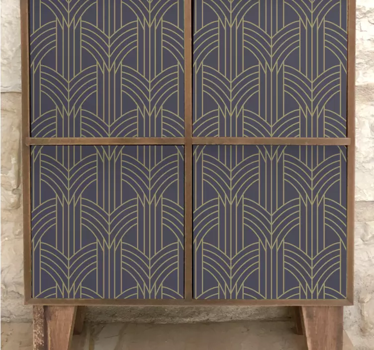 Vinilo para mueble Patrón de geo estilo art deco - TenVinilo