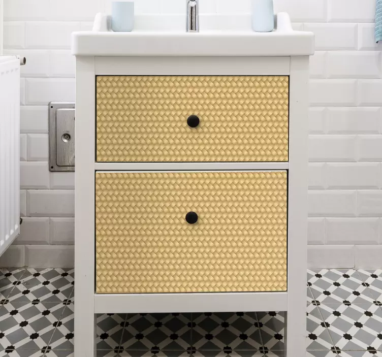 Vinilo para mueble Textura de mimbre - TenVinilo
