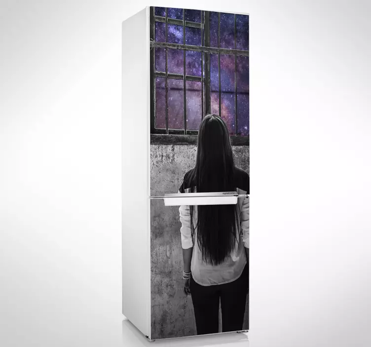 Vinilo mural vistas al espacio - TenVinilo