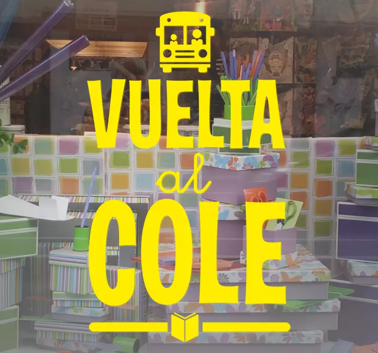 Vinilo mural vuelta al cole - TenVinilo
