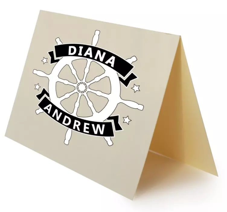 Vinilo nombre personalizado y arte de rueda - TenVinilo