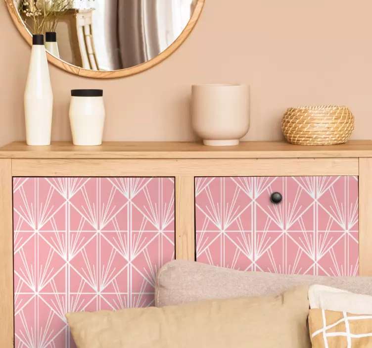 Vinilo ornamental concepto de disposición geométrica - TenVinilo