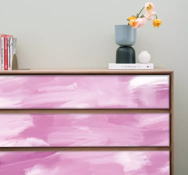Vinilo para mueble textura rosa elegante - TenVinilo