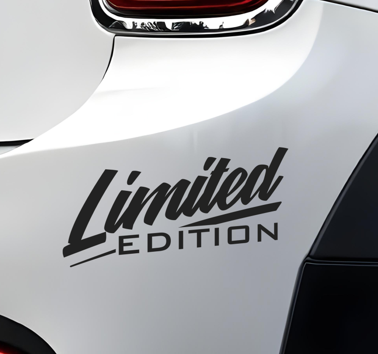 Pegatina para coche edición limitada - TenVinilo