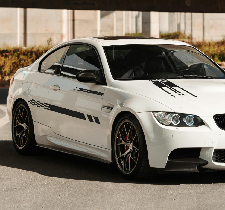 Pegatina para coche rayas 3 diseños - TenVinilo