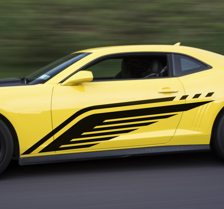 Vinilo coche de carreras de ala - TenVinilo