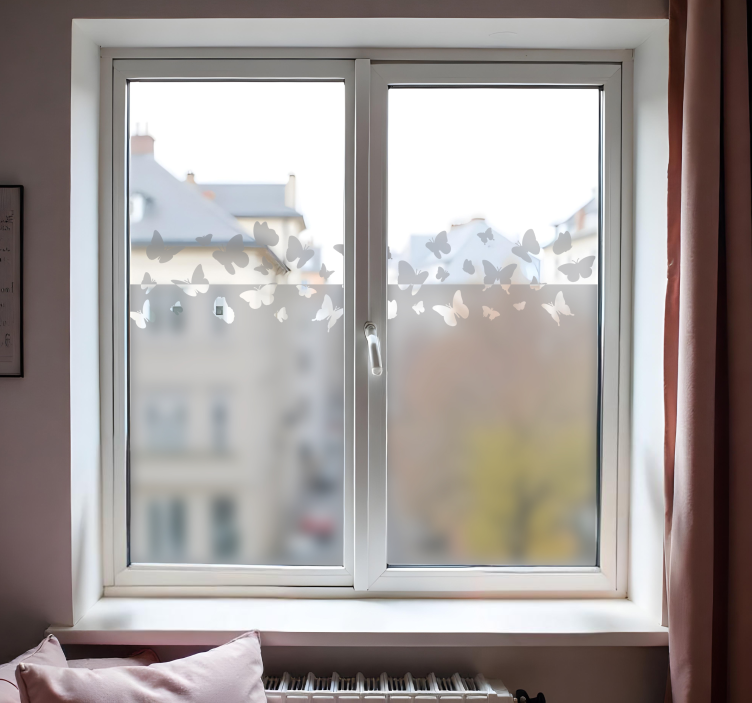Vinilo para cristal ventana mariposas - TenVinilo