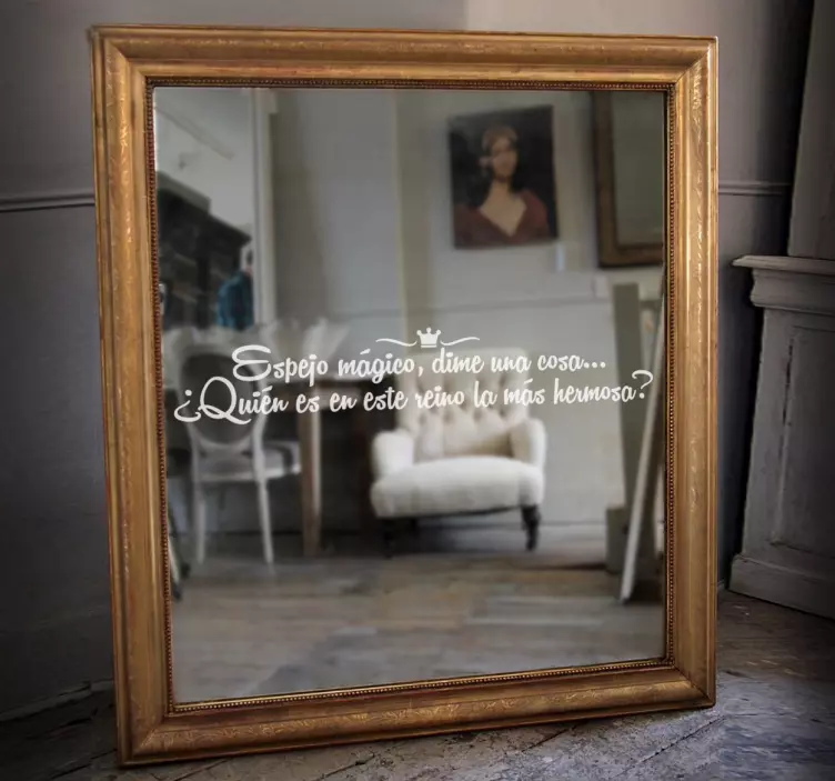 Vinilo infantil para espejo espejito mágico - TenVinilo