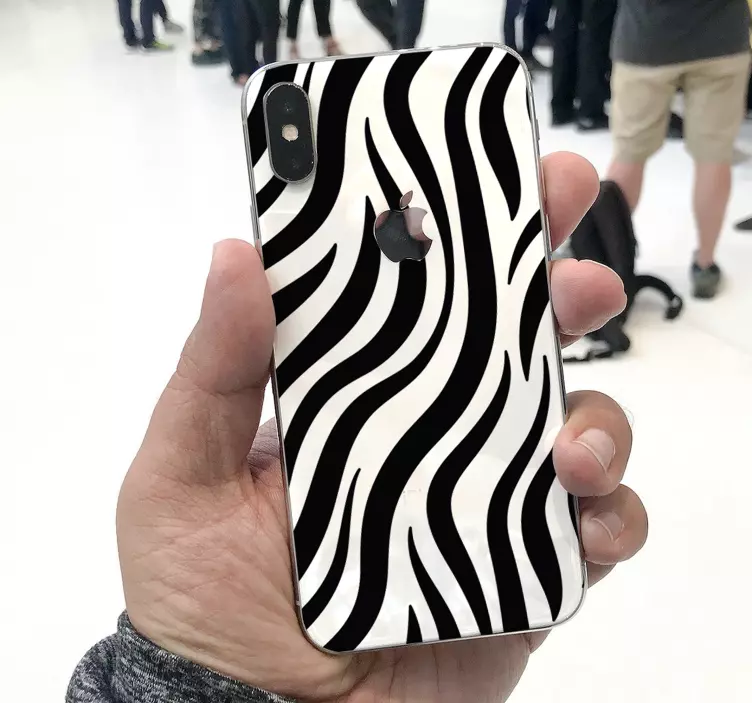 Vinilo para iPhone textura zebra - TenVinilo