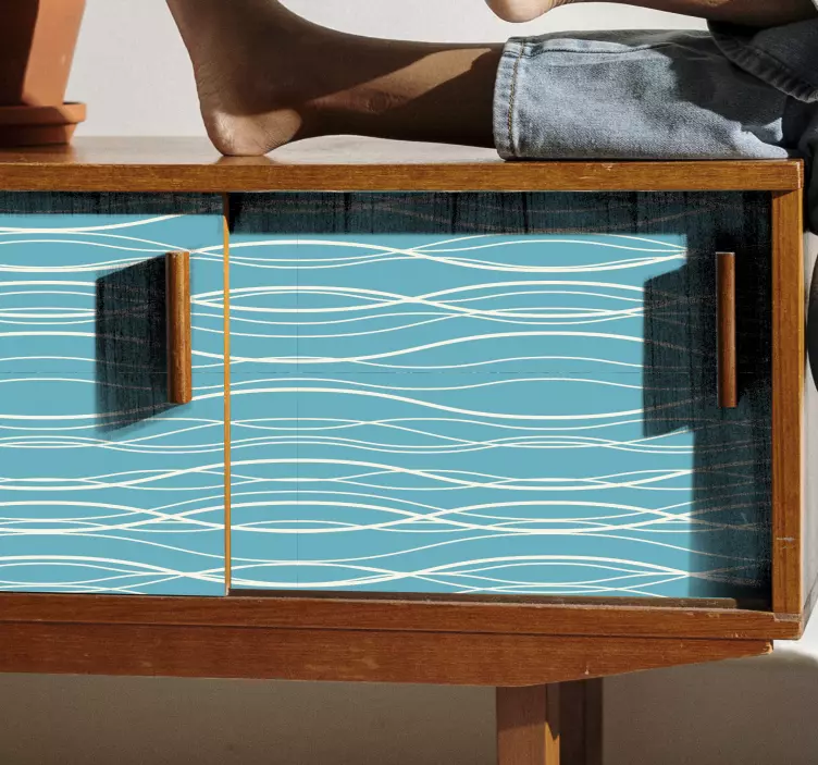 Vinilo para mueble con superficie de patrón ondulado - TenVinilo