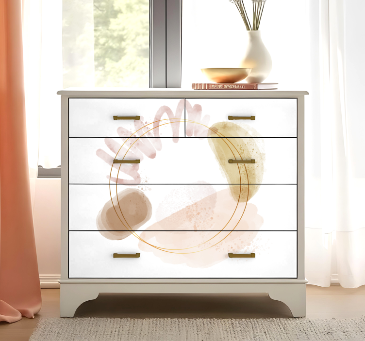 Vinilo para mueble formas abstractas elegantes - TenVinilo