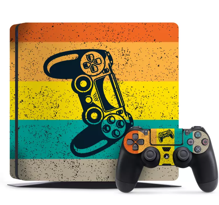 Vinilo PS4 Controlador ps4 en colores - TenVinilo