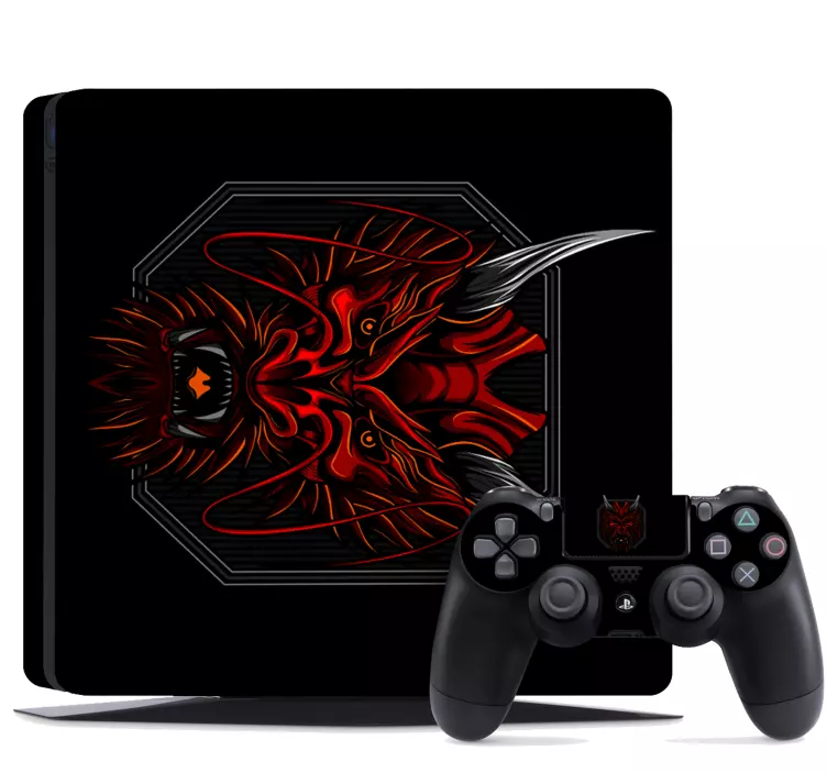 Skin PS4 dragón color rojo - TenVinilo