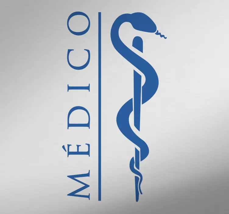 Vinilo decorativo icono medico - TenVinilo