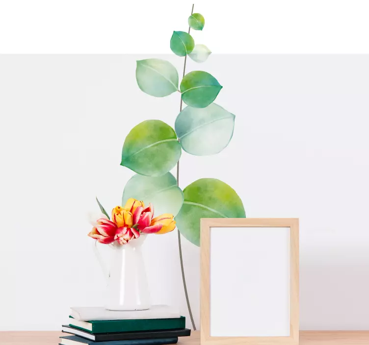 Vinilo pared Ilustración eucalipto - TenVinilo