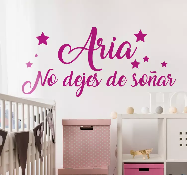 Vinilo pared no dejes de soñar - TenVinilo