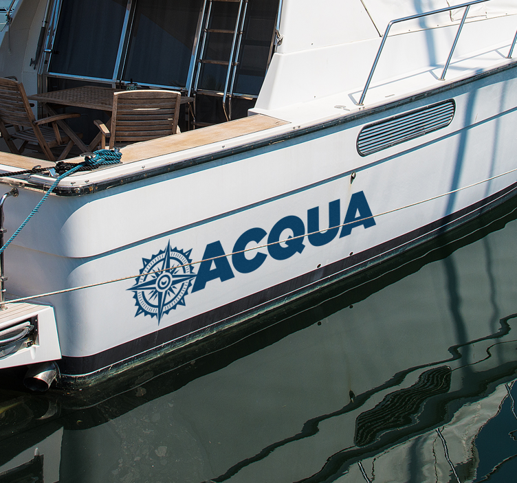 Vinilo decorativo personalizable rosa de los VientosRosa de los V - TenVinilo