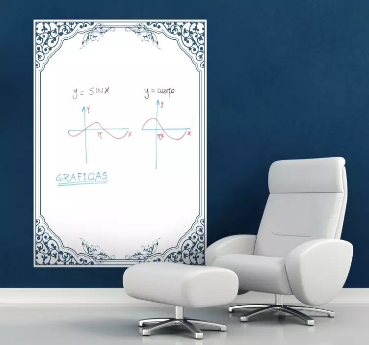 Vinilo pizarra vileda marco clásico - TenVinilo