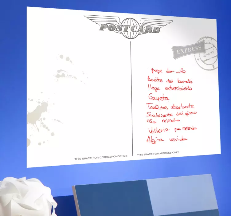 Vinilo pizarra vileda postal 50s - TenVinilo