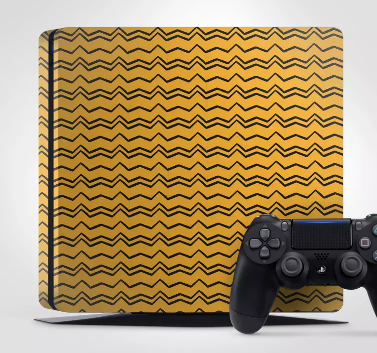 Vinilo PS4 patrón en zigzag - TenVinilo