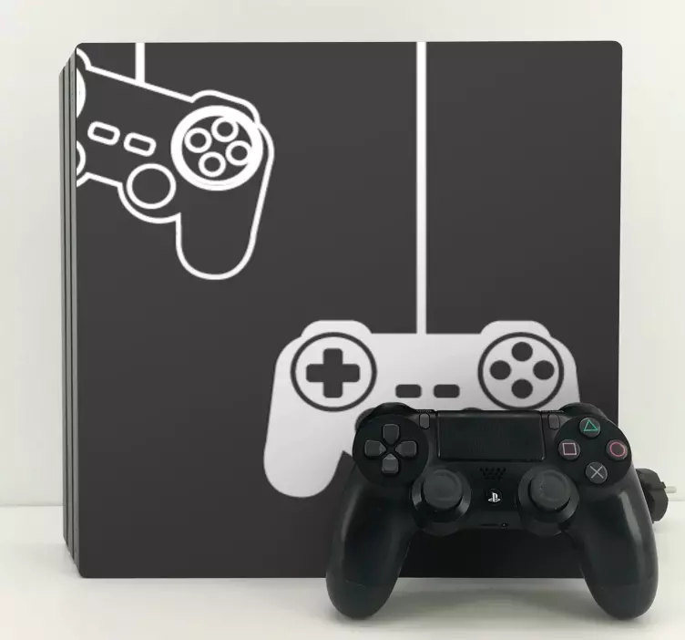 Vinilo PS4 motivo de controladores de juego - TenVinilo