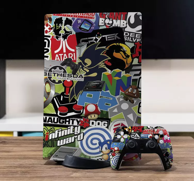 Skin PS5 Colección de pegatinas geniales - TenVinilo