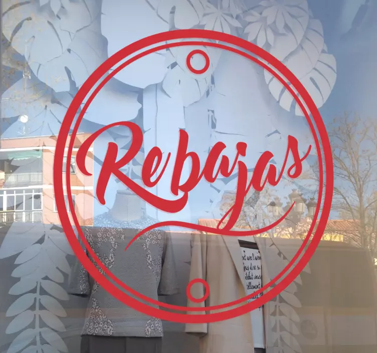 Vinilo rebajas vinilos escaparates círculo ofertas - TenVinilo