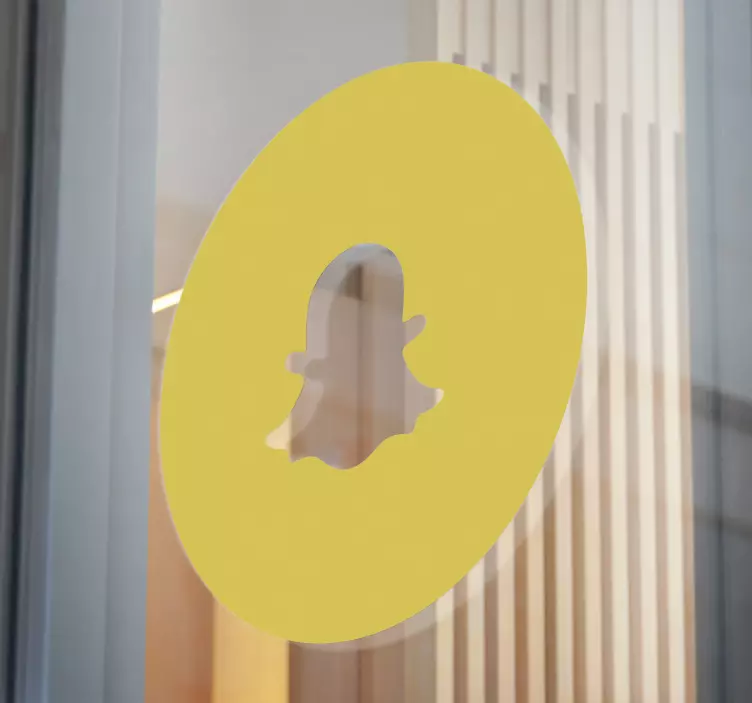 Vinilo para cristales Logotipo de snapchat - TenVinilo