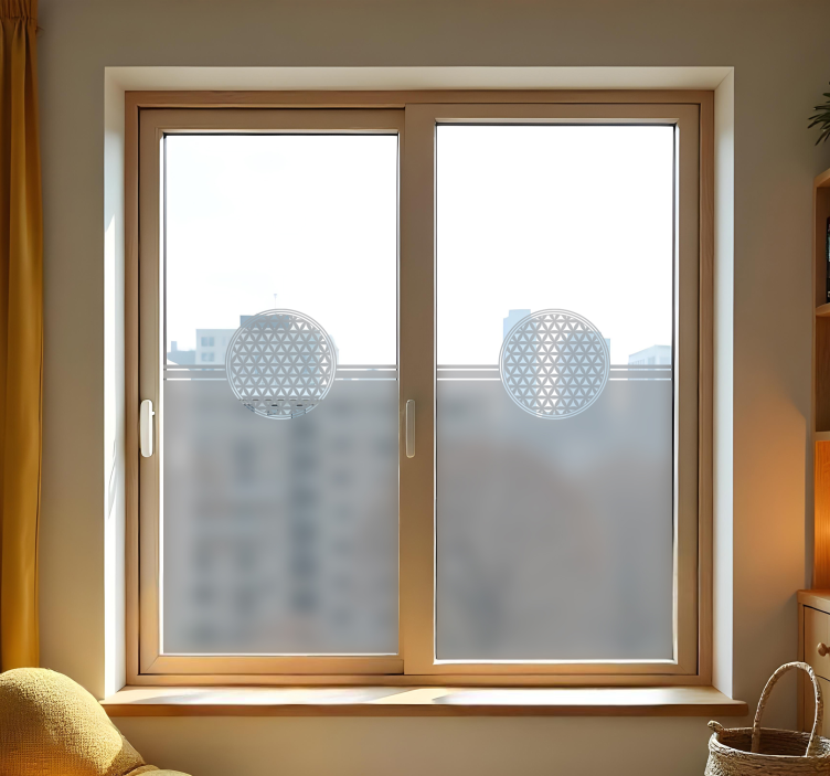 Vinilo para cristales mandala de la flor de la vida - TenVinilo