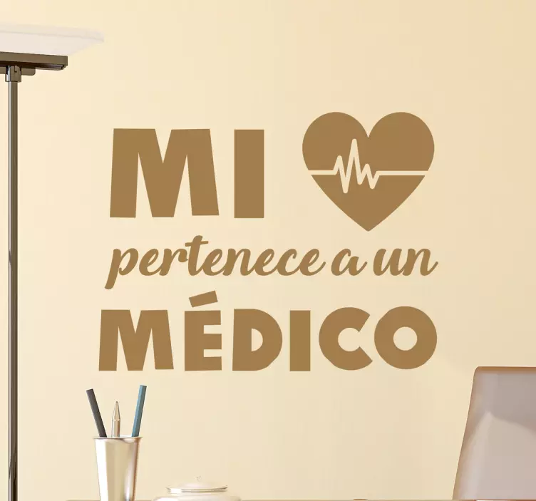 Vinilos para médicos corazón - TenVinilo