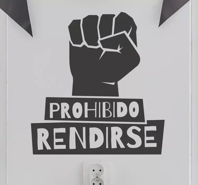Vinilos superación prohibido rendirse - TenVinilo