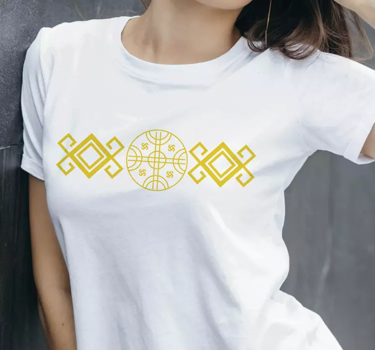 Camiseta estilo mapuche rojo - TenVinilo