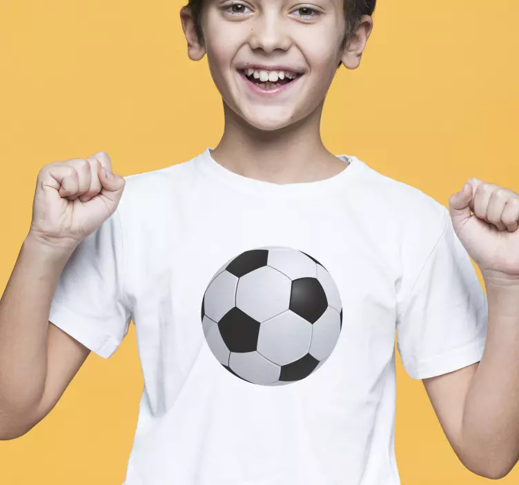 Camiseta personalizada globo de fútbol - TenVinilo